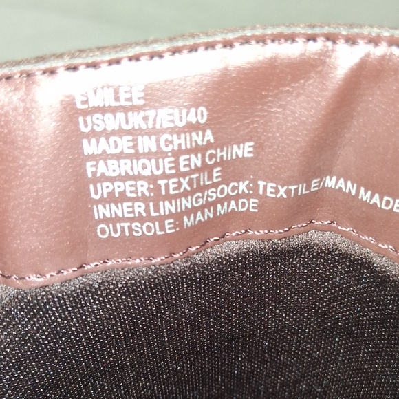 Shoe Dazzle Dark Brown Lace-Up Heeled Boots Size 9 - Picture 4 of 16